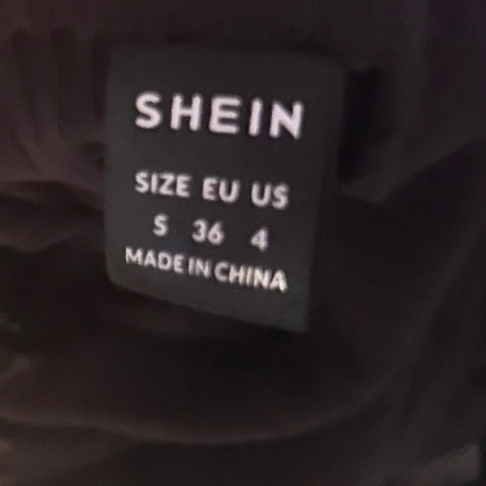 SHEIN Black Ruched Bodycon Pencil Midi Skirt S - Picture 2 of 3